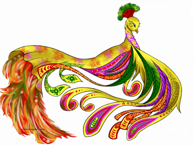 Bird Clipart Paisley - Picock Tattoo Png Transparent Png (640x480), Png Download