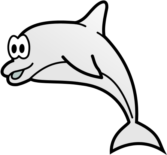 Delfin - Tegnede Delfiner Clipart (600x600), Png Download