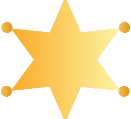 Cowboy Hat Clipart Sheriff Star - Tribal Christmas Tree - Png Download (640x480), Png Download