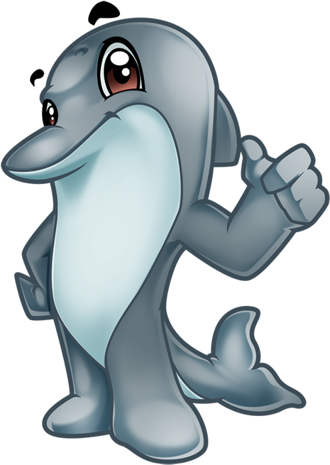 Nuestra Mascota Es Un Delfín, Elegido Por Su Inteligencia - Mascota Universitaria Clipart (500x750), Png Download