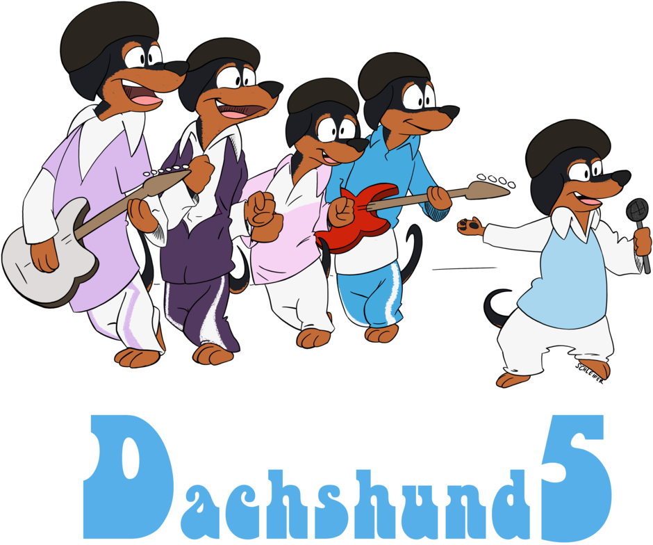 Musical Dog Pun Series - Cartoon Clipart (1000x1000), Png Download