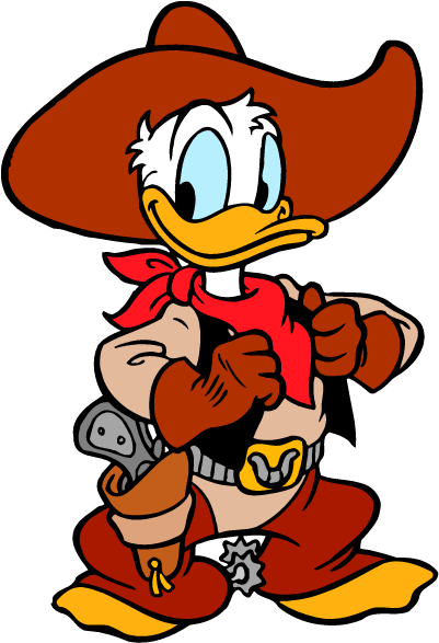 Png Image Information - Donald Duck Cowboy Clipart (600x600), Png Download