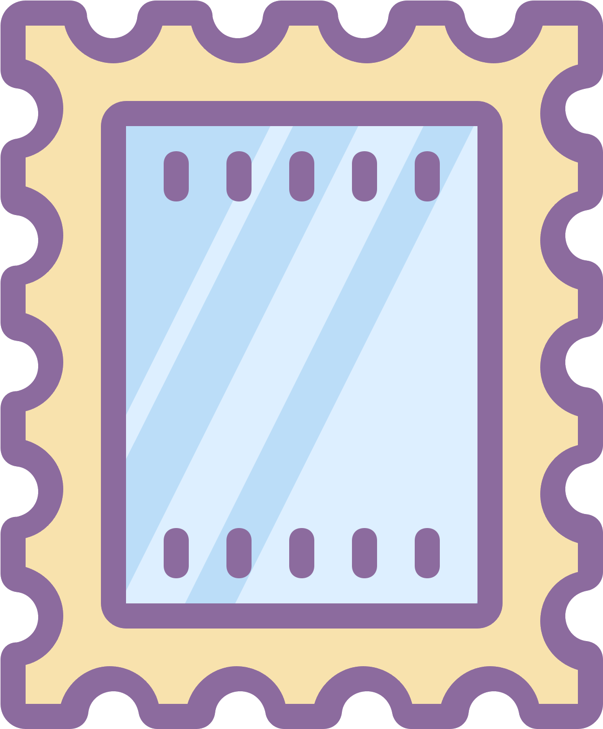 Post Stamp Icon - Clip Art Postcard Stamps - Png Download (1600x1600), Png Download