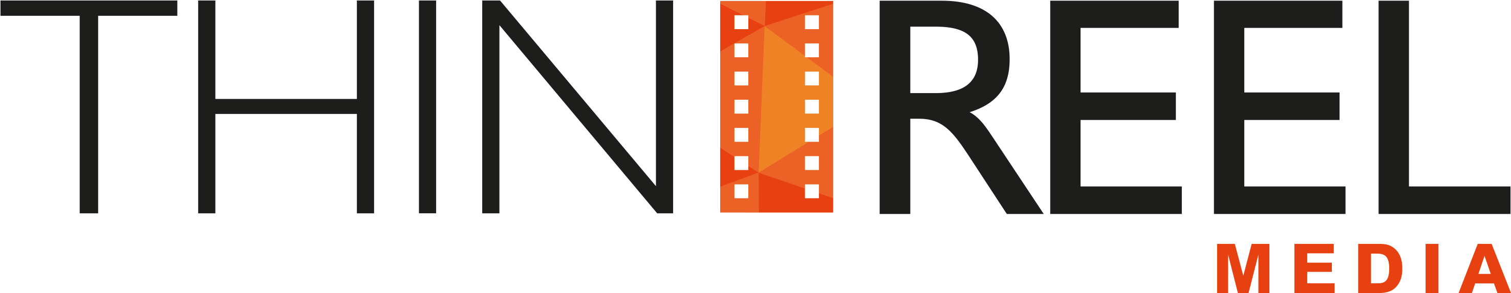 Thin Reel Media Clipart (3022x643), Png Download