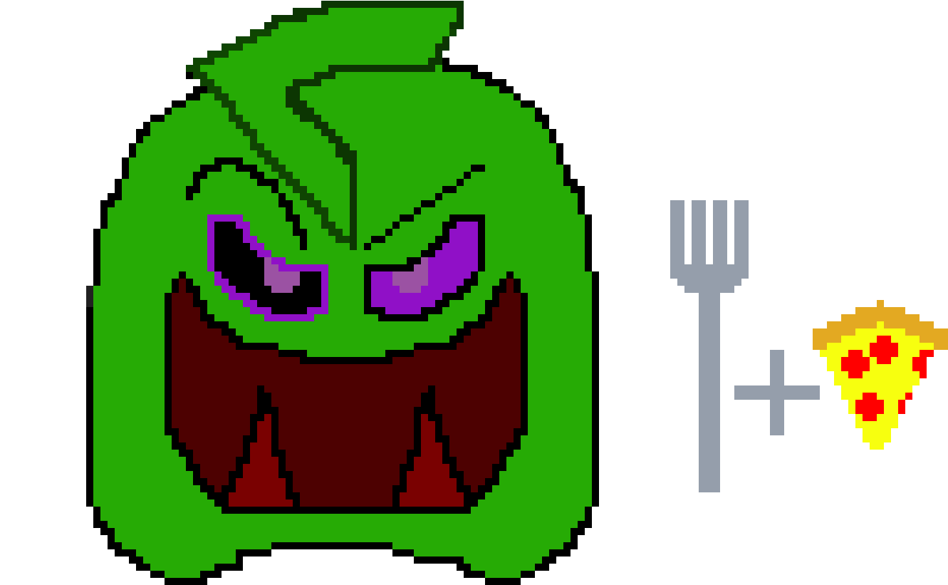 Gamma Pizza And Fork Clipart (1410x840), Png Download