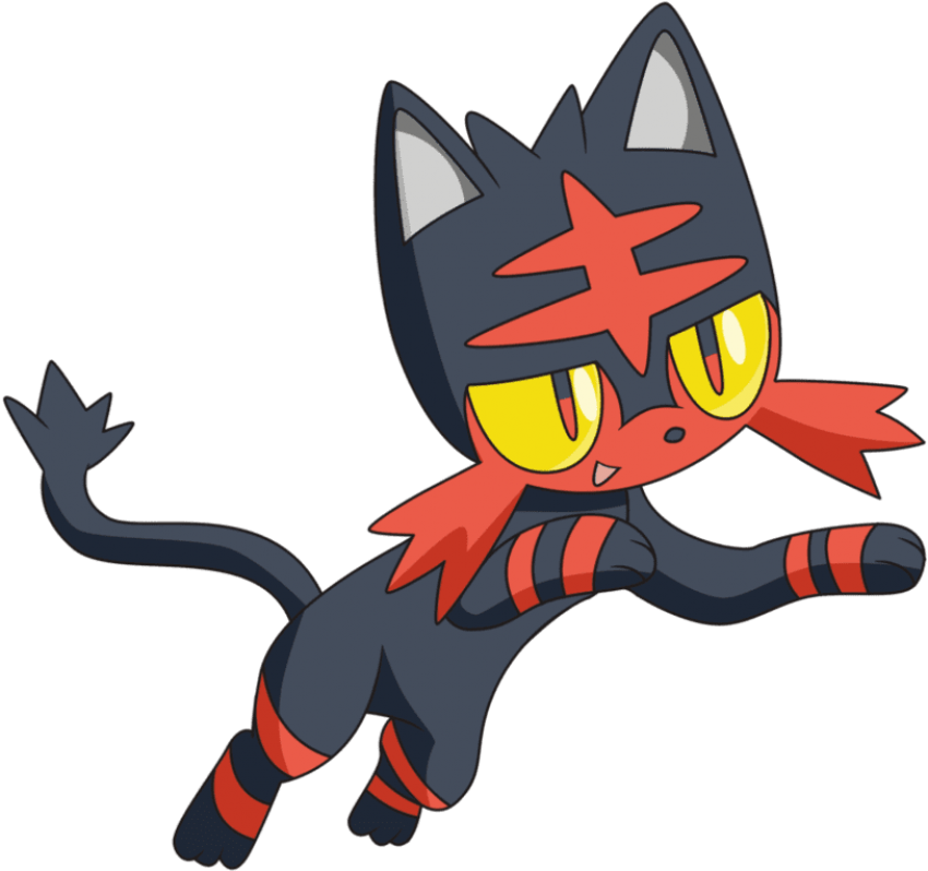 Free Png Download Pokemon Sun And Moon Book Png Images - Pokemon Sun And Moon Litten Clipart (850x798), Png Download