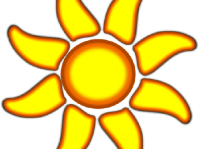 Sun Clipart Clipart Clear Background - Sun With 8 Rays Clipart - Png Download (640x480), Png Download