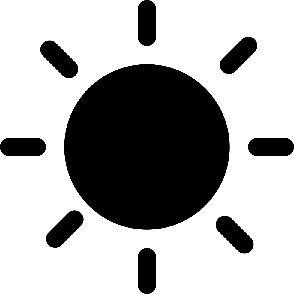 980 X 980 17 - Black Sun Symbol Clipart - Full Size Clipart (#3386271