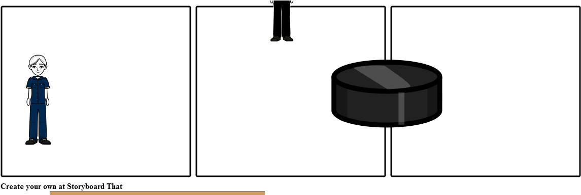 The Guy With A Hockey Puckk Clipart (1164x385), Png Download