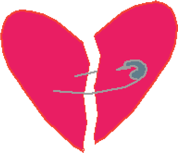 A Broken Heart - Heart Clipart (960x1140), Png Download
