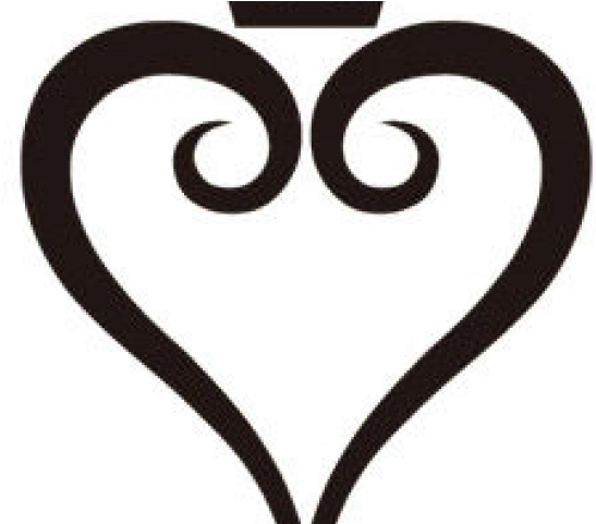 Kingdom Hearts Clipart Dark Heart - Kingdom Hearts Logo Tattoo - Png Download (640x480), Png Download