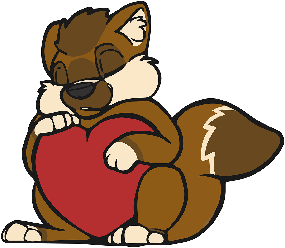 Happy Valentine's Day - Cartoon Clipart (1200x1041), Png Download