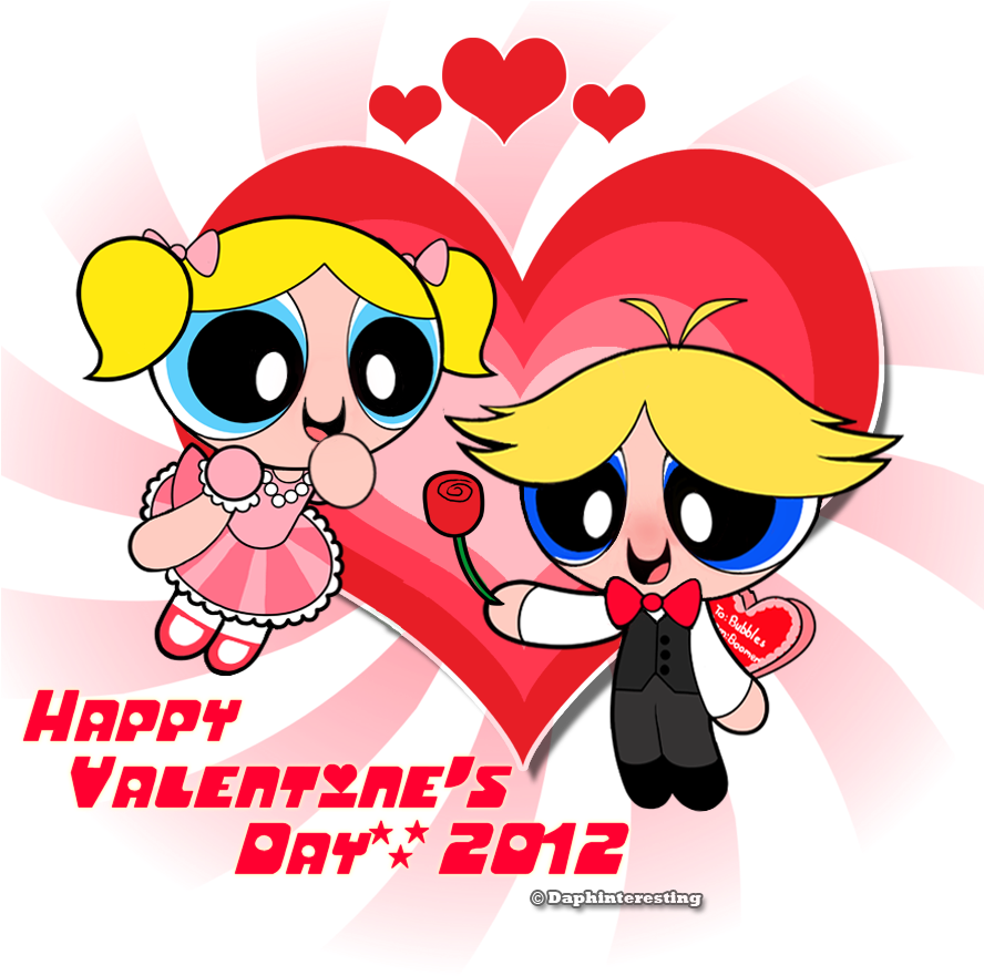 Happy Valentines Day Powerpuff Girls - The Powerpuff Girls Clipart (888x881), Png Download