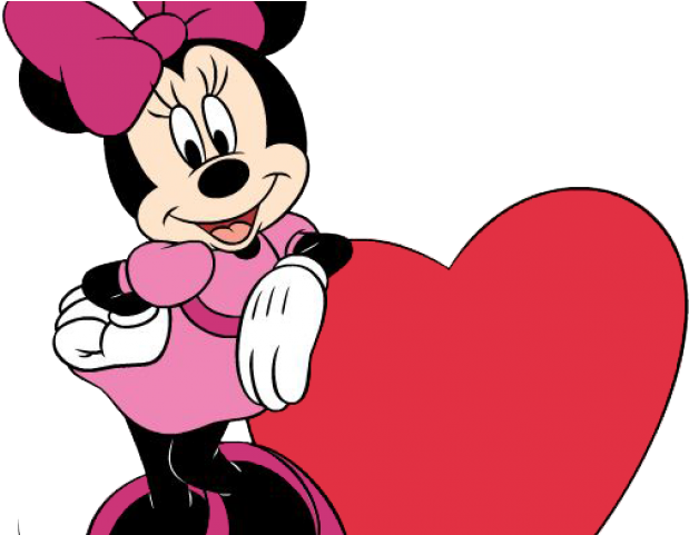 Valentines Day Clipart Minnie Mouse - Minnie Mouse Pink Png Transparent Png (640x480), Png Download