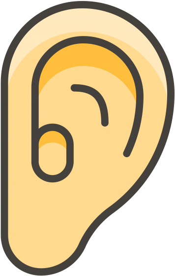 Ear Emoji Clipart (866x650), Png Download