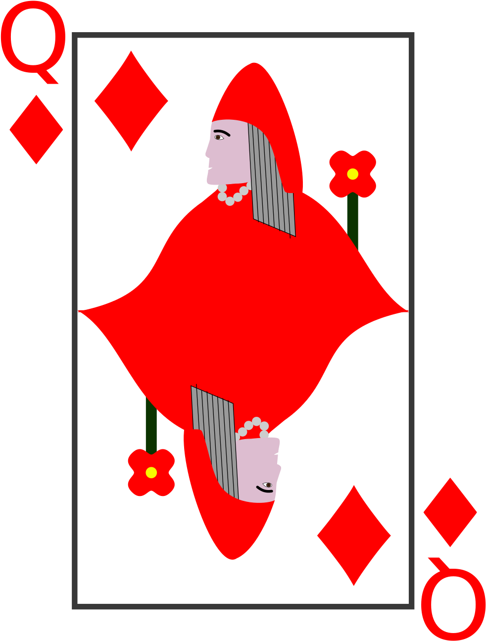 Open - Chinese Art Playing Cards Clipart (1000x1400), Png Download