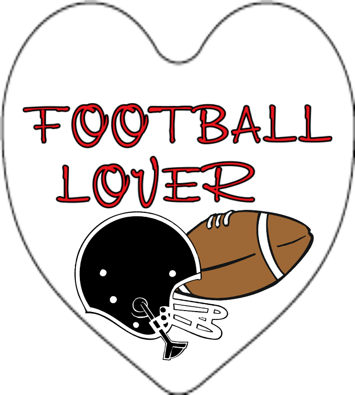 Football Lover - 2 - 25"x2 - 5" Plastic Heart Magnet - Academy Of Sciences Of Moldova Clipart (720x800), Png Download