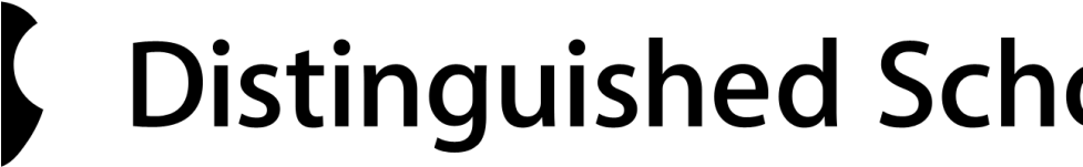 Apple Distinguished School Blk 1ln Sm , 2016 11 28 - Apple Distinguished Educator Clipart (976x453), Png Download