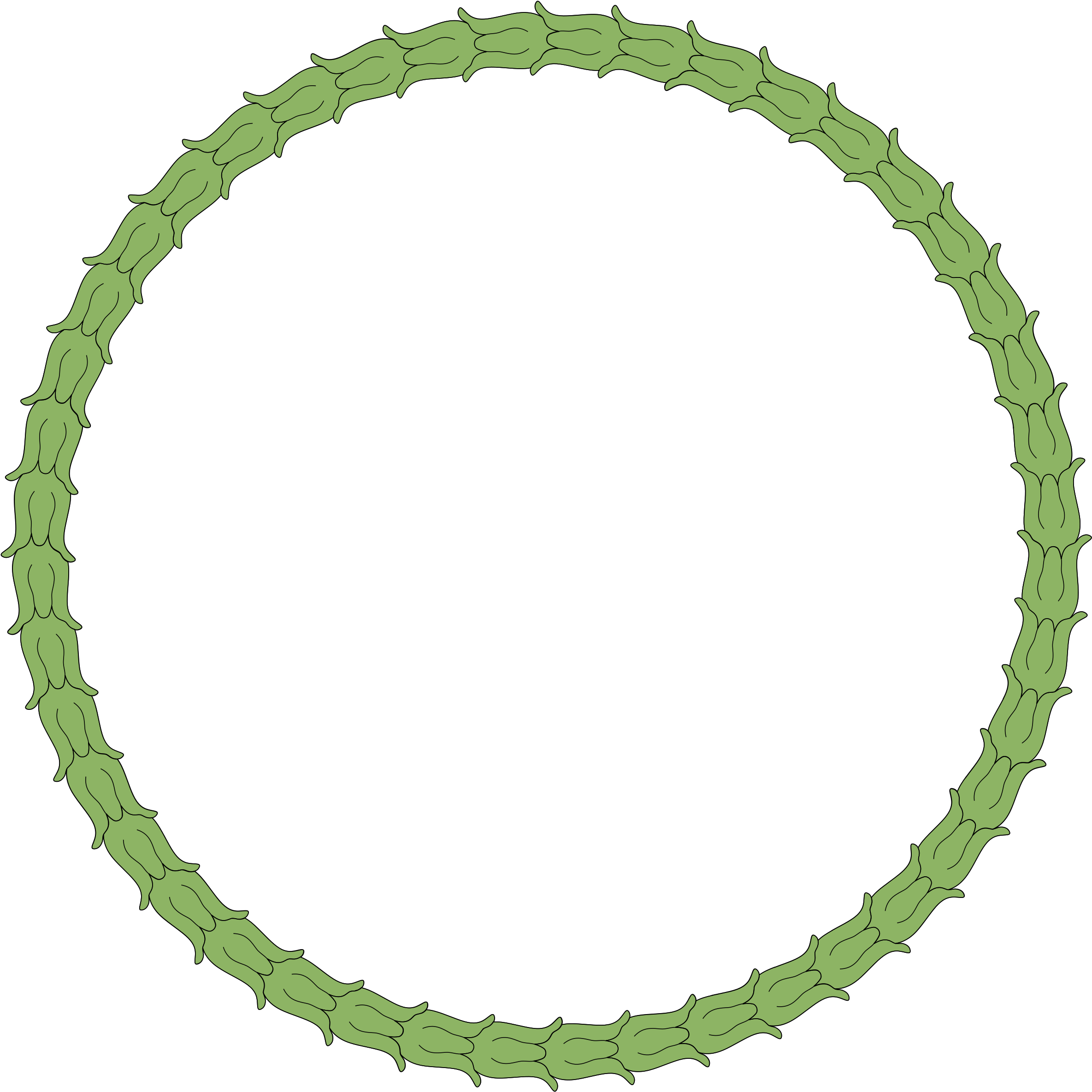 This Free Icons Png Design Of Wreath Ornamental Decoration Clipart (2400x2421), Png Download