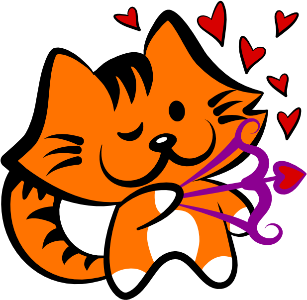 Kiki Adores Cupid Clipart (618x618), Png Download