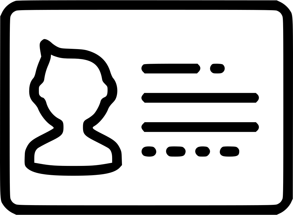 Drive License Free Icon - Customer Account Clipart (980x718), Png Download