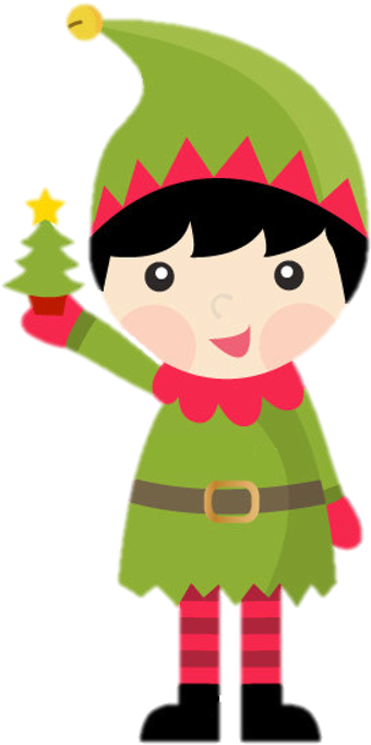 Somehow Amongst All This Activity The Gaskin Family - 3 Elves Clipart (420x754), Png Download