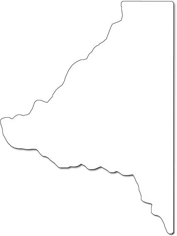 A Map Of Bradford With An Outer Shadow Around The Map - Illustration Clipart (577x768), Png Download