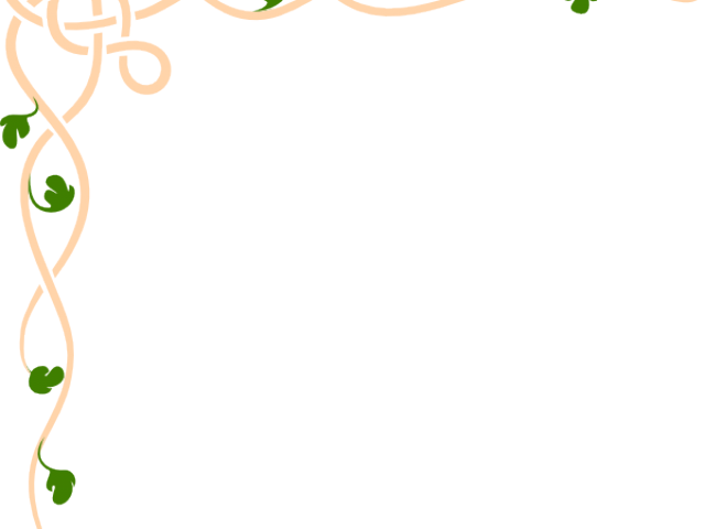 Peach Flower Clipart Banner - Cool Black And White Borders Vintage - Png Download (640x480), Png Download