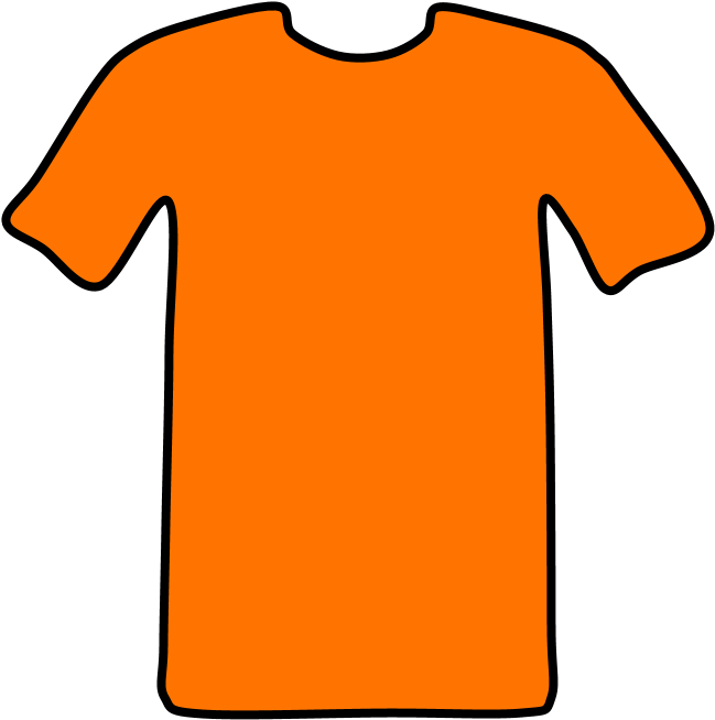 T-shirt, Basic, Orange, Png Clipart (816x1056), Png Download