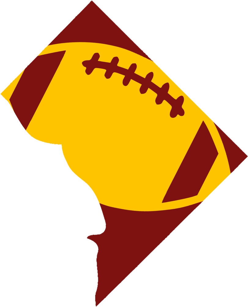 Washington Dc Football Design - Illustration Clipart (580x641), Png Download