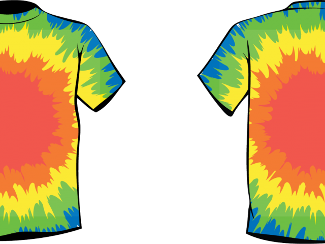 Shirt Clipart Shirt Outline - Tie Dye Shirt Transparent Background - Png Download (640x480), Png Download