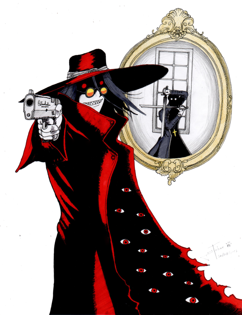 This Png File Is About Classic Cartoons , Comics , - Hellsing Png Clipart (800x1042), Png Download