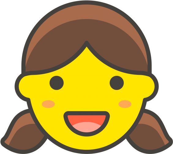 Girl Emoji - Icon Clipart (866x650), Png Download