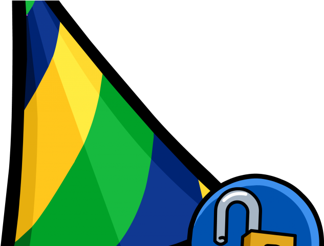 Santa Hat Clipart Club Penguin - Png Download (640x480), Png Download