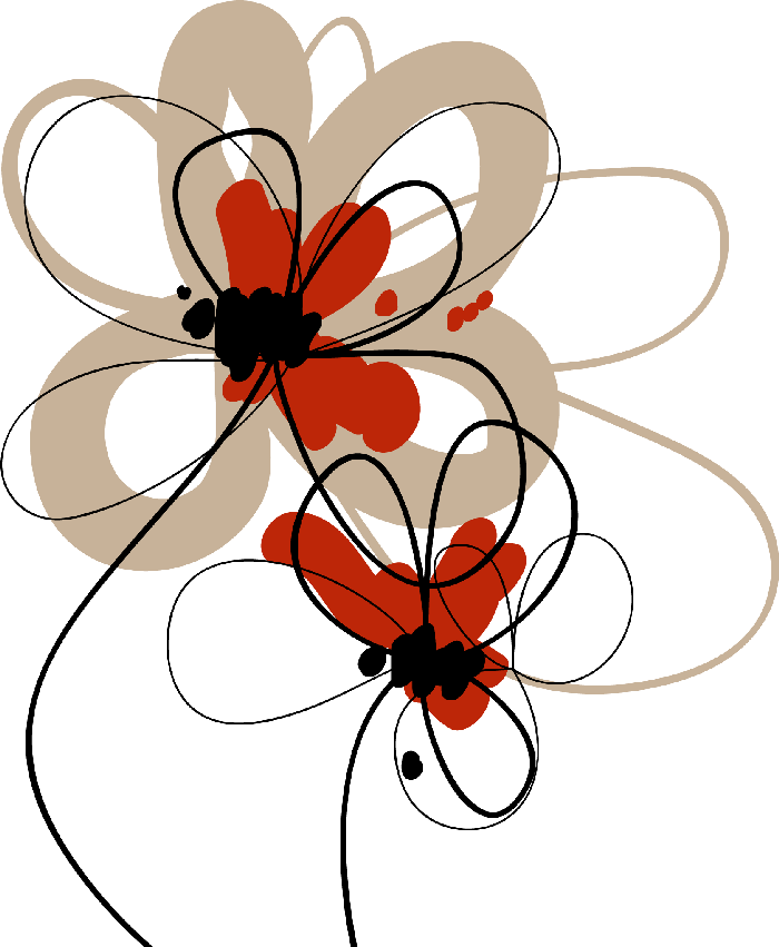 Volver - Abstract Flowers Vector Clipart (700x851), Png Download
