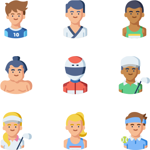 Sport Avatars Clipart (600x564), Png Download
