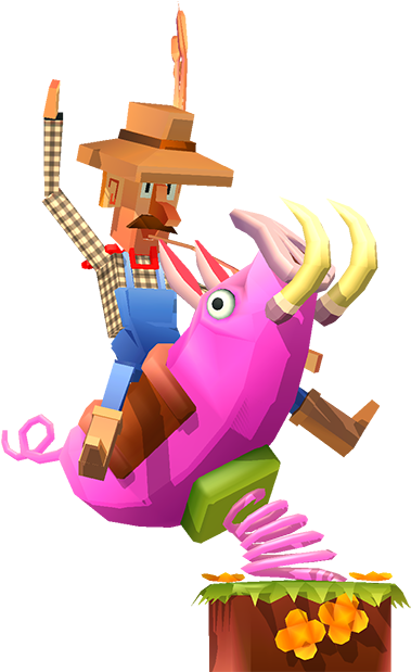 Blocky Bronco Messages Sticker-2 - Illustration Clipart (618x618), Png Download