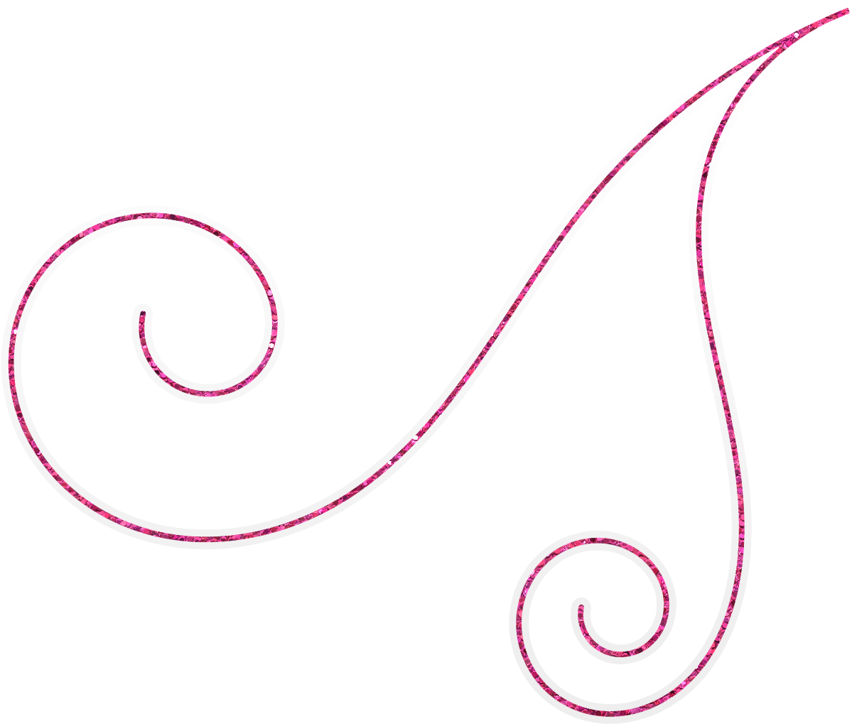 Glitter Swirl Clipart (1600x1200), Png Download