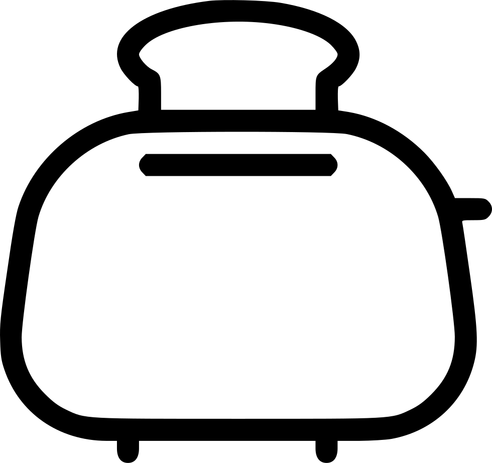 Toaster Clip Art Stencil - Png Download (980x922), Png Download