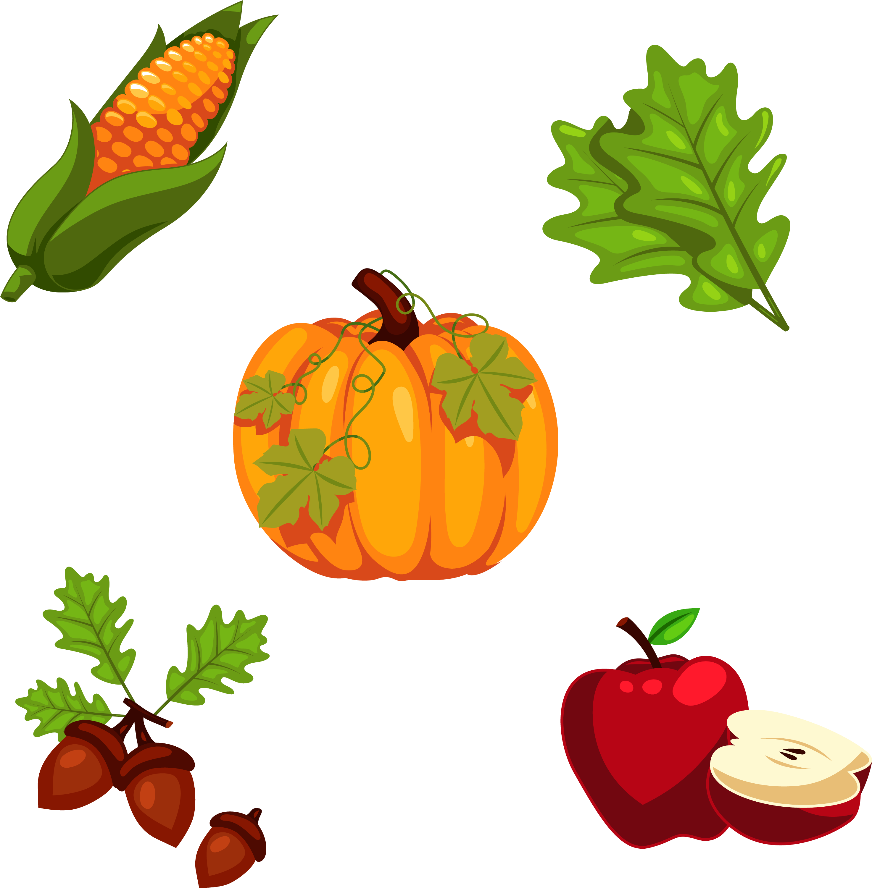 Thanksgiving Pumpkin Png - Decoracion De Thanksgiving Clipart (3625x3333), Png Download