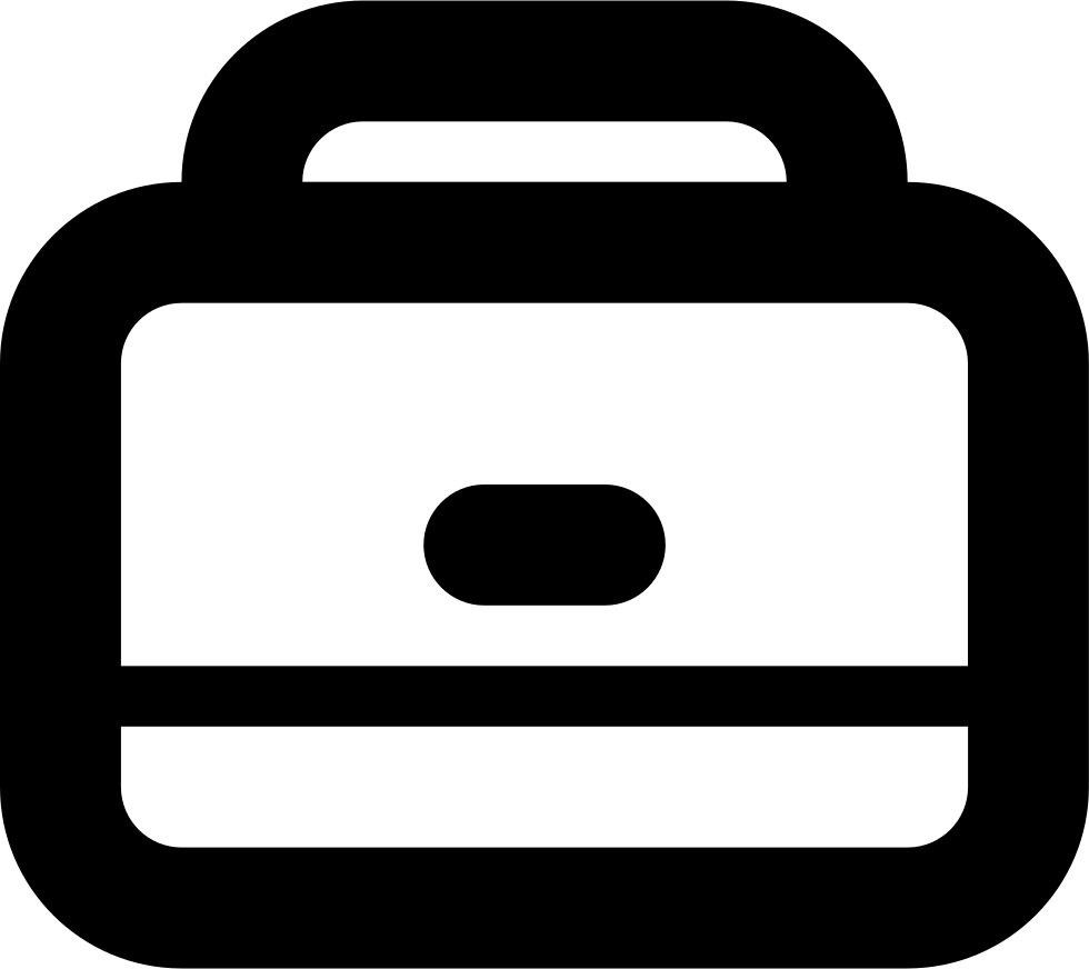Briefcase Svg Png Icon Free Download - Attaché Case Logo Clipart (980x872), Png Download