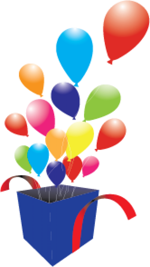 Box Clipart Balloon - Imagenes De Globos Vectores - Png Download (518x917), Png Download