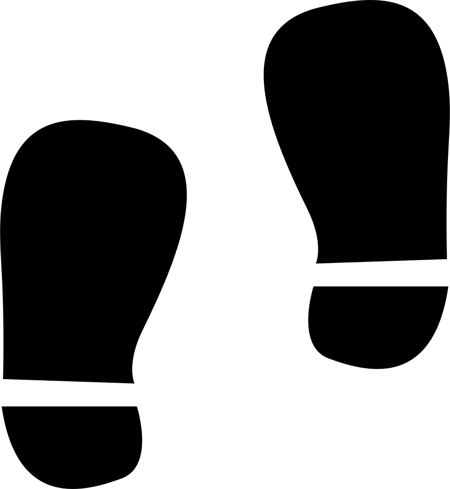 Footprint Fill Comments Clipart (902x980), Png Download