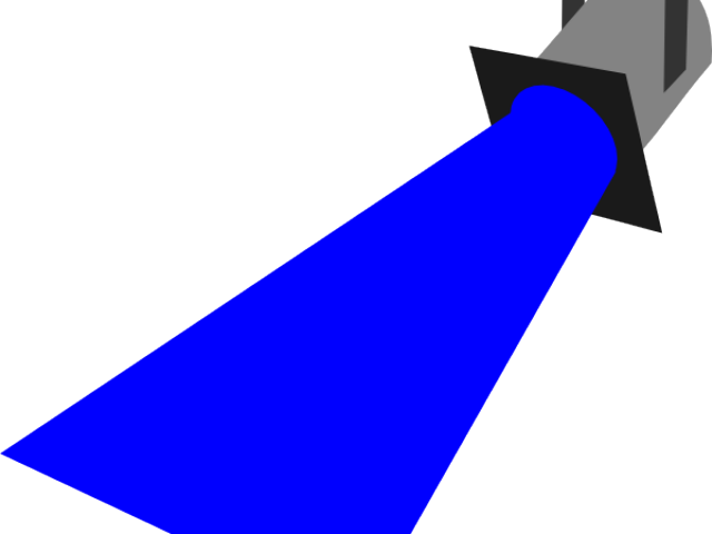Light Blue Clipart Blue Spotlight - Blue Spotlight No Background - Png Download (640x480), Png Download