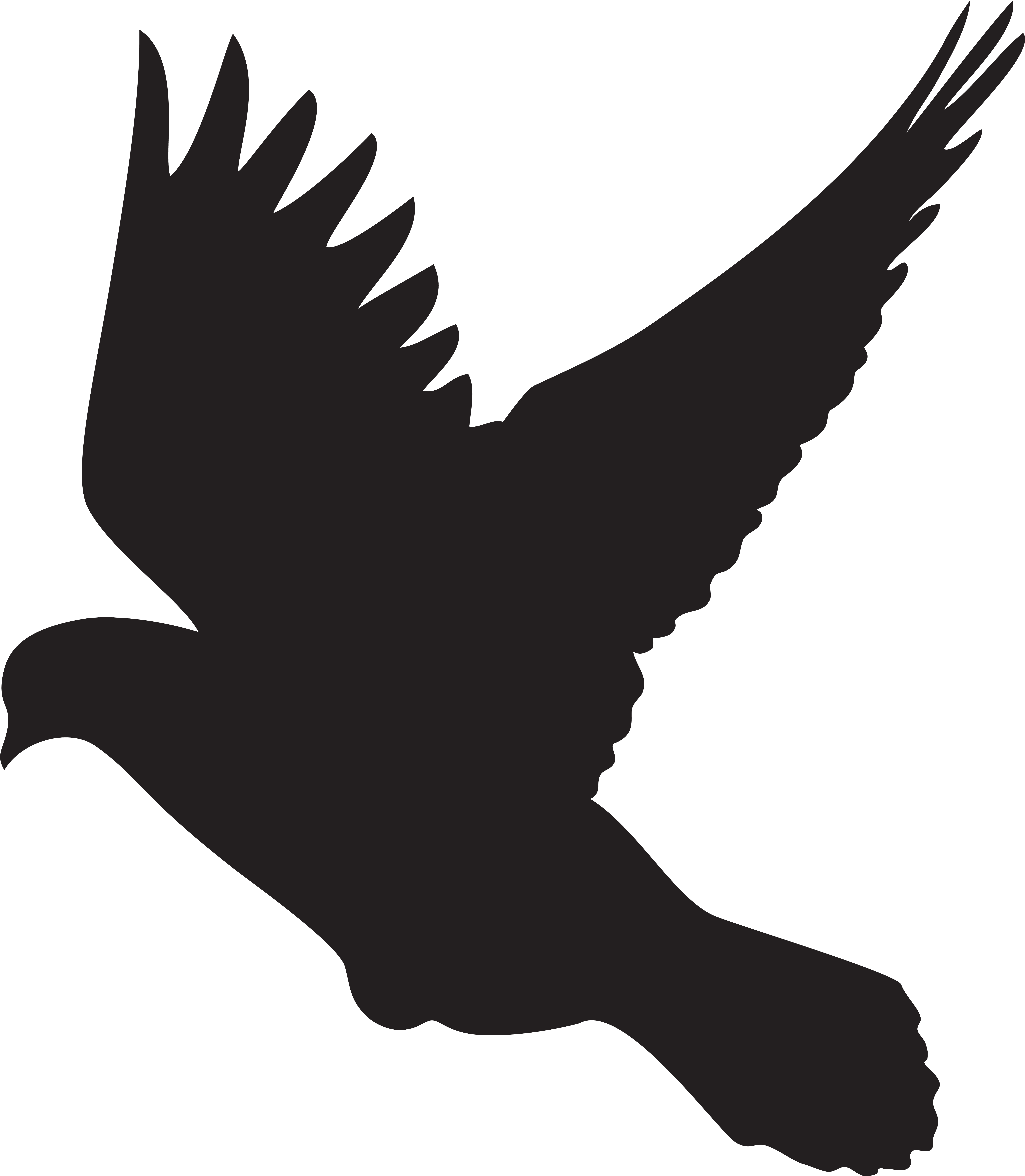 Dove Flying Clipart - Png Download (6971x8000), Png Download