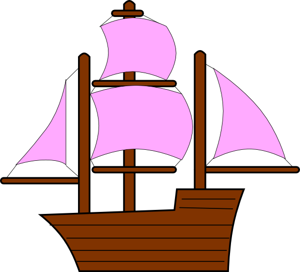 Pirates Clipart Boat - Ship Clip Art - Png Download (600x543), Png Download