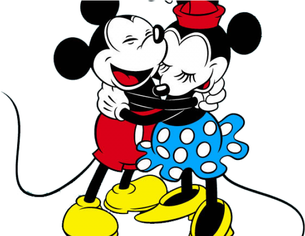 Hug Clipart Mickey Mouse - Love You Minnie - Png Download (640x480), Png Download