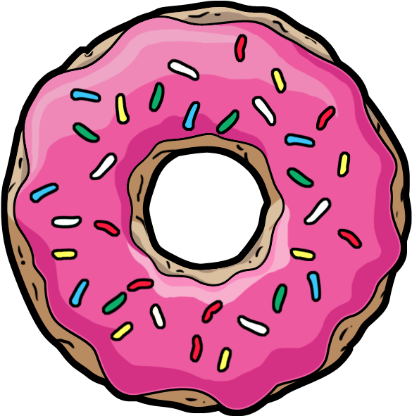 Tumblr Clipart, Clipart Images, Tumblr Transparents, - Simpsons Donut - Png Download (722x722), Png Download