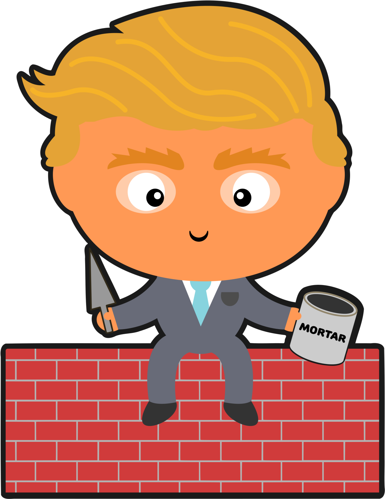 Republican Presidential Candidate Donald Trump Sitting - Donald Trump Clipart (1280x1656), Png Download