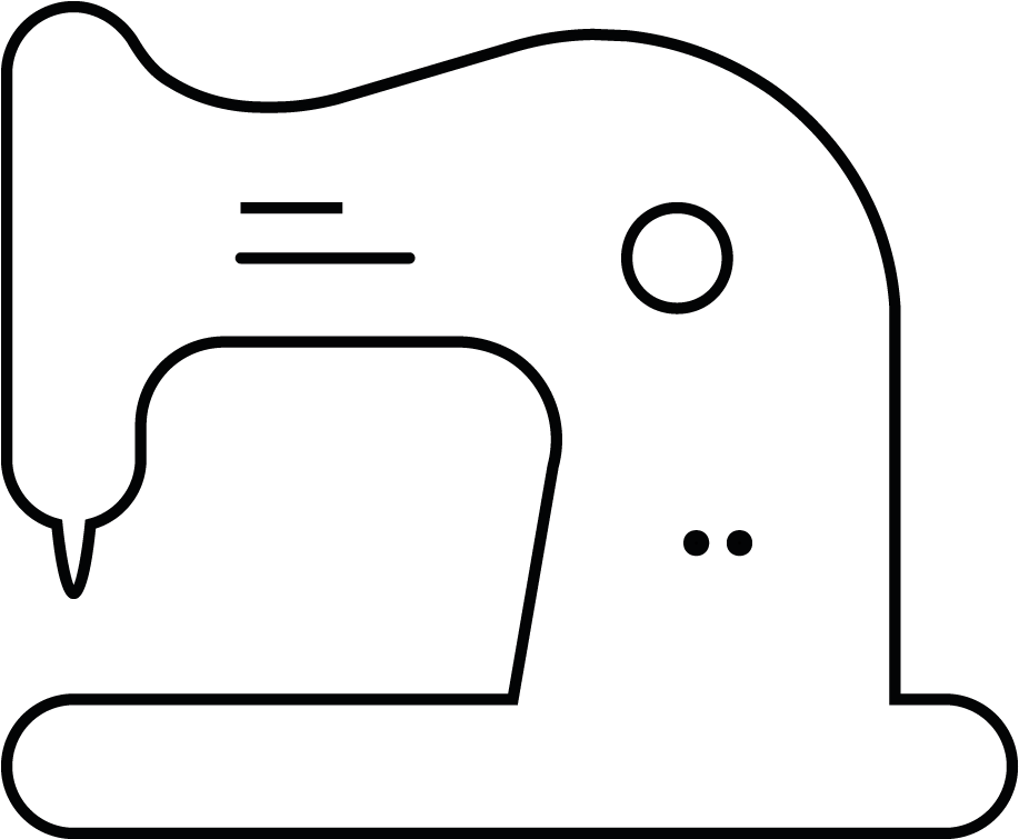 14150 Nadelstiche Pro Tasche - Line Art Clipart (1000x1000), Png Download